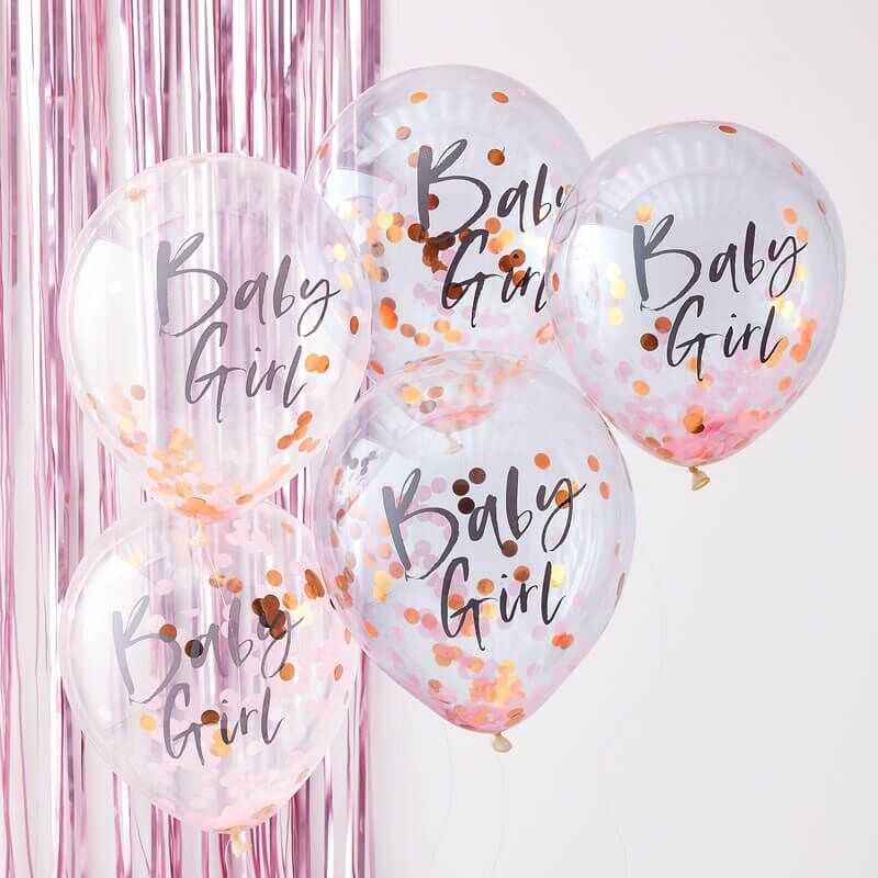Twinkle Twinkle -Confetti Balloons - Baby Girl