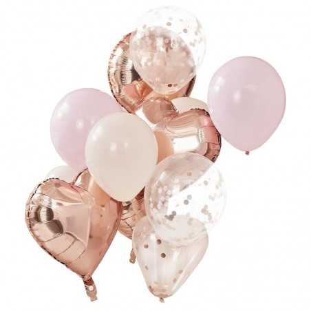 Ballongmix – Roséguld/rosa - 1030
