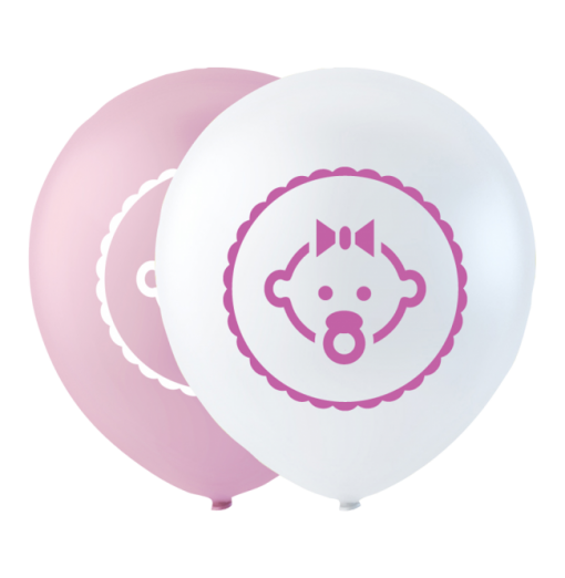 Dotter ballong rosa 10 "
