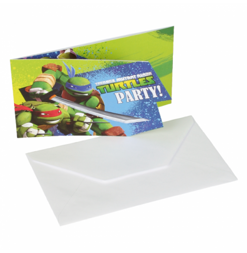 Inbjudningar med Ninja Turtles