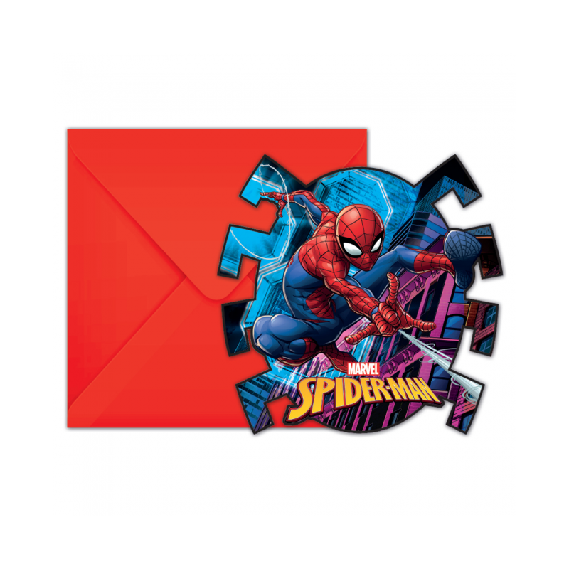 Inbjudningar med Spiderman